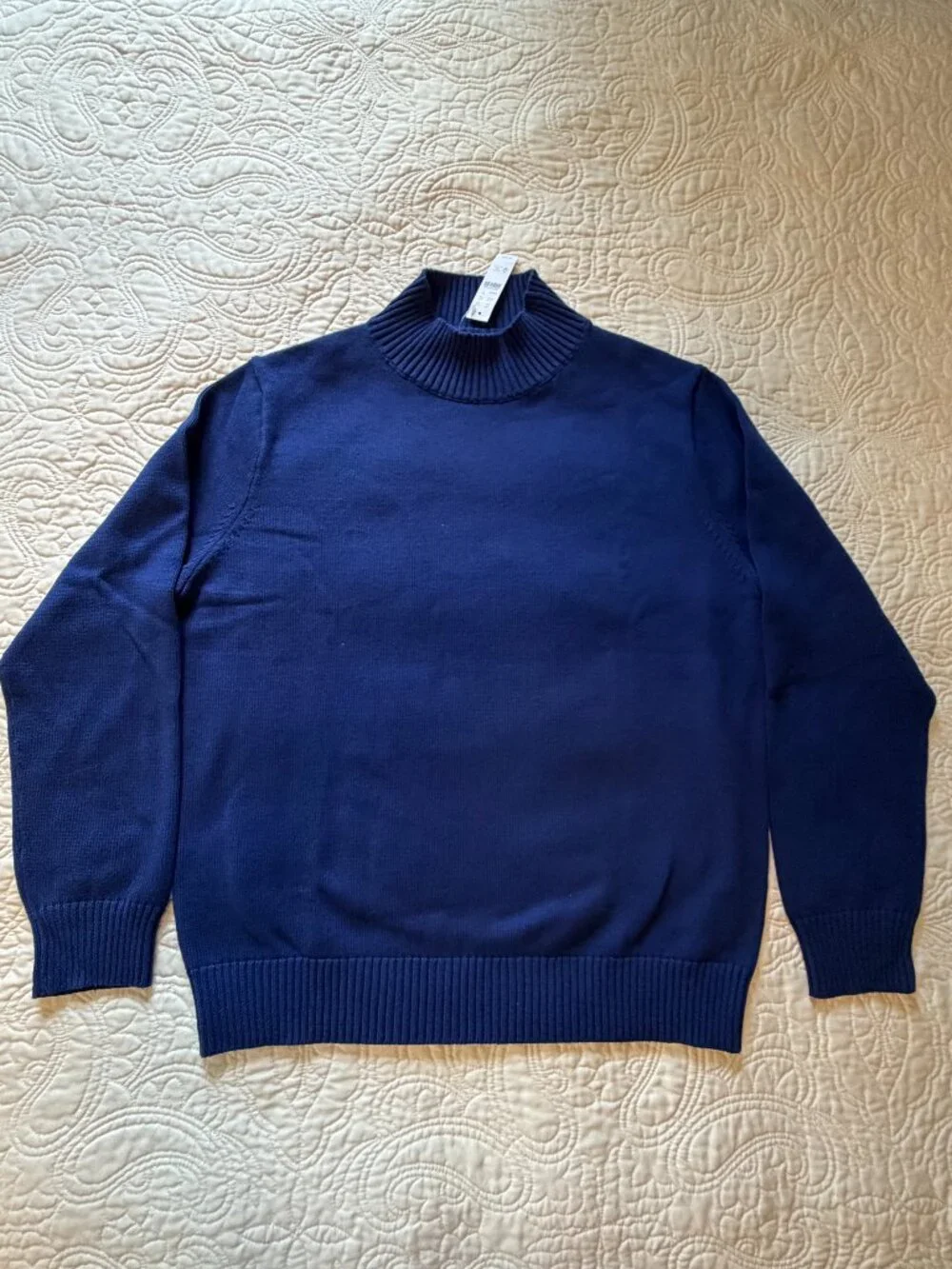 J. Crew Men's Cotton Mock Neck Sweater